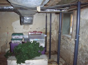 Basement before renovation - North side