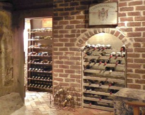Basement wine cellar